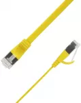 LinkIT Płaski kabelis sieciowy RJ-45, Cat.6a, U/FTP, PVC, geltona, 2 m (STP-FL6A-00200-GL)