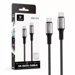 Kabelis USB Lenyes USB-C - USB-C 2 m Juodai-sidabrinė