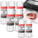 RTO 7x folia pr&oacute;żniowa do zgrzewarki pr&oacute;żniowej moletowana 7 rolek 3 rozmiary - or1096