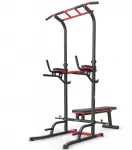 Hop Sport Daugiafunkcė treniruočių stotelė su suoliuku, prisitraukimų skersiniu ir &scaron;tangos laikikliais, iki 150 kg