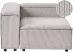 Sofa Beliani ARDAL kampinis modulis, velvetas, smėlio pilkas, de&scaron;ininis