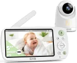 GHB elektroninė vaizdo auklė su 5 colių 1080P ekranu ir 4000 mAh baterija GB5200