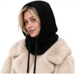 Winter hat/hood - juodas Glimz