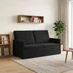 Dviejų vietų sofa Juoda 150 x 81 x 82 cm Aksomas
