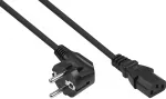 Kabelis zasilający Alcasa Kabelmeister kabelis zasilające Juodas 3 m Wtyczka zasilająca typu E+F IEC C13 (SK0130-S030)