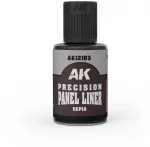 AK Interactive Sepia panelių linijų dažai, 30 ml AK12103