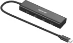 USB &Scaron;akotuvas - NEEWER PS020E 4 Prievadų USB-C, Juodas