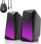 Namų kino sistema SOULION kompiuterinė garso juosta Bluetooth, AUX 3,5 mm, USB, LED, 10 W C30BK