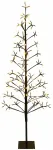 LED girliandų Kalėdų eglutė Juoda 150 cm Plienas 164 LED