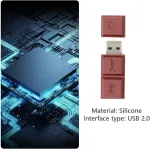 Uflatek 32 Gb Usb 2.0 atmintinė silikoninis &scaron;okolado formos raktas didelės spartos rudas u diskas sulankstomas kompiuteriams ir plan&scaron;etiniams kompiuteriams