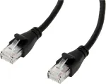 Amazon Basics Rj45 Cat6 Ethernet tinklo kabelis, 5 vnt., 1000 Mbps, juodas