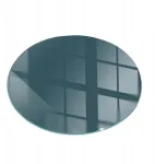 Stiklinis pagrindas po ožiu su spauda grūdintas stiklas jūros spalvos ⌀ 60 cm