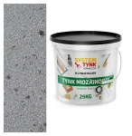 Dekoratyvinis mozaikinis tinkas su sidabrine ir juoda žėrute M51 25 kg