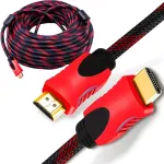 Retoo hdmi kabelis 4k 1.35 m didelės spartos kabelis, suderinamas su tv video 4k uhd 2160p hd 1080p pintas paauksuotas jungtys dp kompiuteris į hdmi monitorių suderinamas hdmi