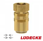 Greita jungtis temperatūros reguliavimui Dn 9 Ludecke Gw 3/8" Ms ventilis Hasco Z8
