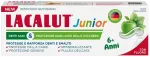 Lacalut Junior dantų pasta 6+ metų amžiaus kasdienei higienai, apsauga nuo karieso su fluoru ir ksilitoliu, obuolių ir mėtų skonio, 55 ml