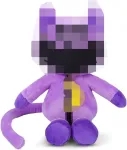 Mink&scaron;tas žaislas gyvūnas, 23 cm violetinis pliu&scaron;inis žaislinis katinas, besi&scaron;ypsantis pliu&scaron;inis žaislas, kim&scaron;tinis pliu&scaron;inis žaislas, didelis, mergaitėms, berniukams, gimtadieniui, vaikams ir suaugusiems dovana, merginos festivalio &scaron;ventinės dovanos