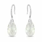 Diamond Sky Jewelry Sidabriniai auskarai moterims DiamondSky &bdquo;Baroque III (Moonlight)&ldquo; su Swarovski kristalais