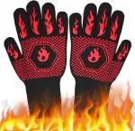 Ksvaye kar&scaron;čiui atsparios pir&scaron;tinės kepsninei, atsparios kar&scaron;čiui iki 800 &deg;c, ugniai atsparios pir&scaron;tinės, kar&scaron;čiui atsparios pir&scaron;tinės, kepimo pir&scaron;tinės, orkaitės pir&scaron;tinės kepimui, kepsninėms, virtuvei, kepsninėms lauke (juodos)