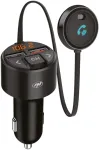 FM moduliatorius PNI Valentine V880 su mikrofonu, Bluetooth 5.0, MP3 grotuvas, FM siųstuvas, dviguba USB jungtis, greitasis įkrovimas mobiliesiems įrenginiams per QC3.0, suderinamas su Siri ir Google Assistant