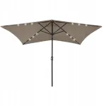 Sodo skėtis Uv 200x300cm taupe Led