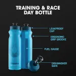 Hydrapak Tempo rankinis bėgimo vandens buteliukas 3 vnt. (400 ml / 396,9 g) skirtas bėgikams, maratono treniruotėms ir varžybų dienai, suspaudžiamas buteliukas, puikiai tinka hidratacijai, elektrolitams, atsistatymui ir mitybai