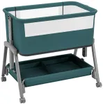 Bedside travel cot Dream 55 Žalias