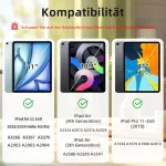 Zktuyu Magnetinis dėklas, skirtas Ipad Air 11 colių M3/m2 (2025/2024), Ipad Air 5/4 (10.9 colio, 2022/2020 modelis, 5-osios/4-osios kartos), magnetinis tvirtinimas, plonas dėklas, palaiko Pie&scaron;tukas Pro/usb-c, violetinis
