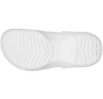 Moteri&scaron;kos klumpės su paauk&scaron;tintu padu Crocs Classic Platform, baltos