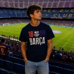Vyri&scaron;ki medvilniniai mar&scaron;kinėliai FC Barcelona FCB Aged