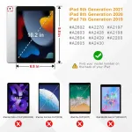 Fintie dėklas, skirtas Ipad 8 kartos (2020) / 7 kartos (2019) 10.2 colių - itin lengvas mink&scaron;tas Tpu galinis dangtelis, apsauginis dėklas su įmontuotu pie&scaron;tuko laikikliu, automatinis miego / pažadinimo režimas