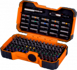 Bahco Antgalių rinkinys 1/4"x25mm 100vnt su 2 aut.magn.laikikliu PH,PH2G,PZ,SL,Hex,TORX,TORX TR,R