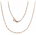 Auksinė grandinėlė Singapore 1 mm , briaunų apdirbimas deimantu - 0.93 g. - 1 mm. - 50