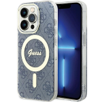 Apple iPhone 15 Pro Guess dėklas IML 4G MagSafe (GUHMP15LH4STB) mėlynos spalvos