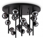 Lubinis &scaron;viestuvas Pavir&scaron;inis &scaron;viestuvas PERLAGE, G9, juodas/dūmų sp.