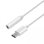 USB-C &ndash; Jack 3.5 mm adapteris Aisens A109-0384 15 cm Balta