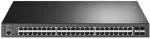 &Scaron;akotuvas TP-Link Omada 52 prievadų gigabito L2+ valdomas komutatorius su 48 prievadų PoE+, valdomas, L2/L3, gigabito Ethernet (10/100/1000), maitinimas per Ethernet (PoE), montuojamas į stelažą, 1U
