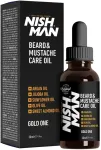 NISHMAN Beard and Mustache Care Oil barzdos ir ūsų aliejus, 30 ml
