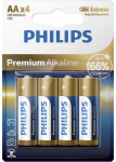 Baterija PHILIPS AA LR6 4pcs Premium Alkaline