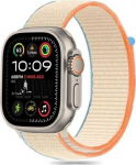 Tech-Protect nylon Apple Watch 6 / 7 / 8 / 9 / 10 / SE / Ultra 1 / 2 (44 / 45 / 46 / 49 mm) kreminės spalvos
