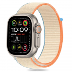Tech-Protect nylon Apple Watch 6 / 7 / 8 / 9 / 10 / SE / Ultra 1 / 2 (44 / 45 / 46 / 49 mm) kreminės spalvos