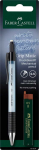 Automatinis pie&scaron;tukas Faber-Castell Grip-Matic, 0,5 mm &scaron;viesiai mėlynos spalvos + grafitai 0,5 mm