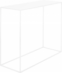 Customform Konsolinis stalas, TENSIO METAL, 100x35 cm, Baltas