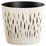 Prosperplast Gėlių vazonas Sandy Round 16x19cm, &scaron;viesiai geltonas