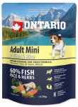 Ontario Adult Mini žuvis ir ryžiai 0,75kg