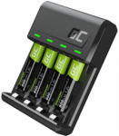 Green Cell Bateriju lādētājs Žalias Cell VitalCharger and 4x AAA Ni-MH 800mAh Batteries