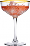 4 &scaron;ampano taurių rinkinys Coupe Timeless auksinis 255 ml PASABAHCE