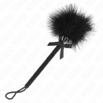 Kink Impact Touch KINK Nylon Rope Wand with Tickle Feathers & Decorative Bow 25cm Juodas