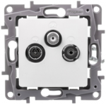 Legrand 764565 NILOE RTV-SAT antenos lizdas, 10 dB, baltas 764565