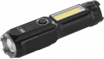Emos LED + COB LED įkraunamas žibintuvėlis, fokusas 150 lm